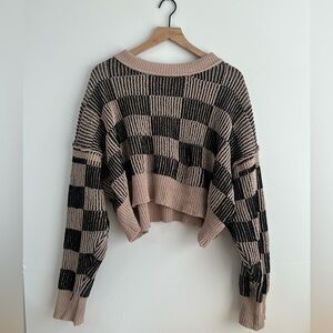 Bohmme oversized checkered sweater